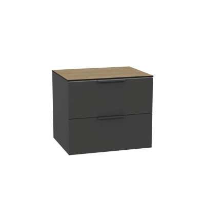 Szafka pod umywalkę 60 Tuto 2.0 szary/dąb Hikora Excellent (MLEX.2172.K.60.02BL.GRGR)