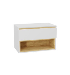 Szafka pod umywalkę 80 Tuto 2.0 biały połysk Excellent (MLEX.2171.K.80.011W.WHWH)