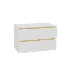 Szafka pod umywalkę 80 Tuto 2.0 biały połysk Excellent (MLEX.2172.K.80.011W.WHWH)