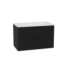 Szafka z umywalką 80 Tuto 2.0 czarny mat Excellent (MLEX.2172.K.80.0336.BKBK)