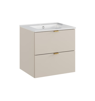 Szafka z umywalką Lava 50 cm Dalia Cashmere Comad (SET-DC 50CM UM LAVA WH)