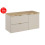Zestaw meblowy 100 cm z blatem i szafką z koszem na pranie Dalia Cashmere Comad (SET-DC B NAT CREMONA 100CM LB)