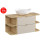Zestaw meblowy 100cm z blatem i umywalką nablatową Cloud Dalia Cashmere Comad (SET-DC B CREMONA 100CM UN CLOUD LRSM)