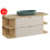 Zestaw meblowy 120 cm z blatem i umywalką nablatową River Dalia Cashmere Comad (SET-DC B CREMONA 120CM UN RIVER LRSM)