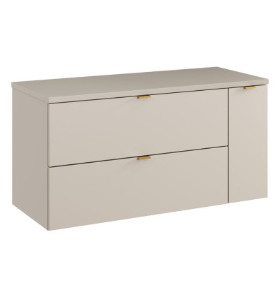 Zestaw meblowy 100 cm z blatem i szafką cargo Dalia Cashmere Comad (SET-DC B 100CM LC)