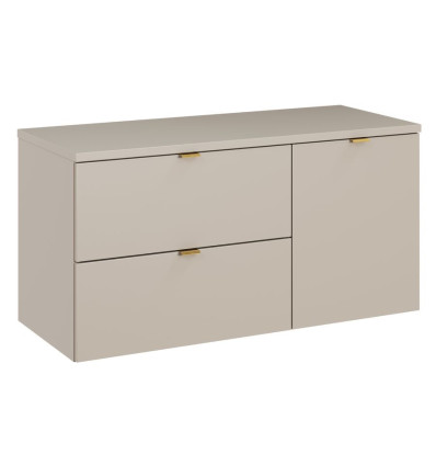 Zestaw meblowy 100 cm z blatem i szafką z koszem na pranie Dalia Cashmere Comad (SET-DC B 100CM LB)