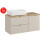 Zestaw z blatem 100cm, szafką z koszem na pranie i umywalką Magic Dalia Cashmere Comad (SET-DC B NAT CREMONA 100CM UN MAGIC LB)