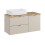 Zestaw z blatem 100cm, szafką z koszem na pranie i umywalką Magic Dalia Cashmere Comad (SET-DC B NAT CREMONA 100CM UN MAGIC LB)