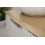 Zestaw meblowy 120 cm z blatem i szafką z koszem na pranie Dalia Cashmere Comad (SET-DC B NAT CREMONA 120CM LB)