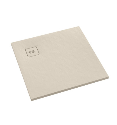 Brodzik kompozytowy Protos Cashemere Stone 80x80x3,5 cm, kwadratowy Schedline (3SP.P1K-8080/PK/ST-M1/PK/ST)
