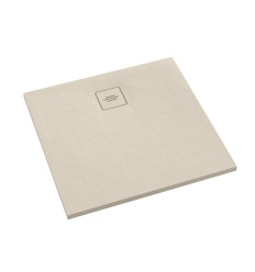 Brodzik kompozytowy Protos Cashemere Stone 80x80x3,5 cm, kwadratowy Schedline (3SP.P2K-8080/PK/ST-M1/PK/ST)