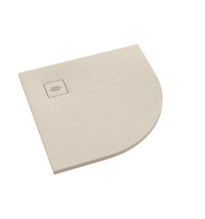 Brodzik kompozytowy Protos Cashemere Stone 90x90x3,5 cm R55, półokr. Schedline (3SP.P1O-9090/PK/ST-M1/PK/ST)