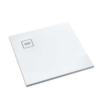 Brodzik kompozytowy Protos Smooth White 100x100x3,5 cm, kwadratowy Schedline (3SP.P1K-100100-M1)