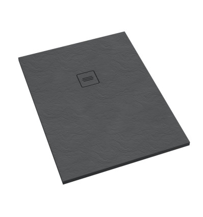 Brodzik kompozytowy Protos Grey Stone 80x180x4 cm, prost. Schedline (3SP.P1P-80180/S/ST-M1/S/ST)