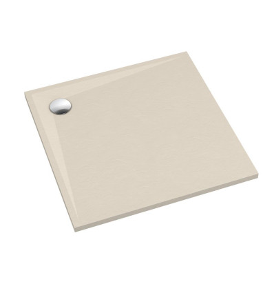Brodzik kompozytowy Libra Cashmere Stone 80x80x3 cm, kwadratowy Schedline (3SP.L1K-8080/PK/ST)