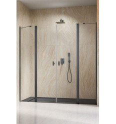 Drzwi prysznicowe 130 Nes Brushed GunMetal DWD II Radaway (10037073-92-01 + 10041057-92-01)