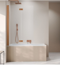 Parawan nawannowy 100 Nes Brushed Copper PND I Radaway (10010100-93-01L)