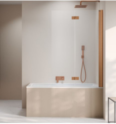 Parawan nawannowy 100 Nes Brushed Copper PND I Radaway (10010100-93-01R)