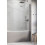 Parawan nawannowy 100 Nes Brushed Nickel PND I Radaway (10010100-91-01R)