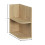 Regał dolny otwarty 20 cm dąb Crenoma Dalia Cashmere Comad (CREMONA UN 81-20-44 SM)