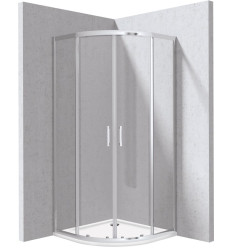 Kabina prysznicowa z brodzikiem półokrągła - 80x80 cm Deante (KYPP0088P)