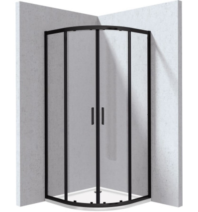 Kabina prysznicowa z brodzikiem półokrągła - 90x90 cm Deante (KYPPN099P)