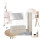 Szafka pod umywalkę 60 cm 2 szuflady kaszmirowy mat Dalia Cashmere Comad (DALIA CASHMERE 82-60-46-2S)
