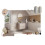 Zestaw meblowy z półsłupkiem i regałem Dalia Cashmere Comad (SET-DC SP)