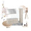 Szafka pod umywalkę 80 cm 2 szuflady kaszmirowy mat Dalia Cashmere Comad (DALIA CASHMERE 82-80-46-2S)