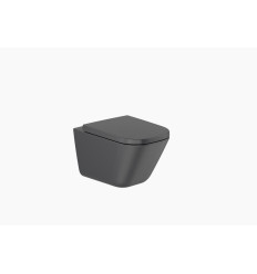 GAP SQUARE Miska WC podwieszana Rimless 54 cm, CZARNY MAT GAP BLACK Roca (A34647L080)