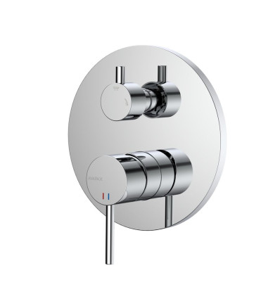 Bateria prysznicowo wannowa podtynkowa dwufunkcyjna chrom Ultimate Avapax (ABUL521111)