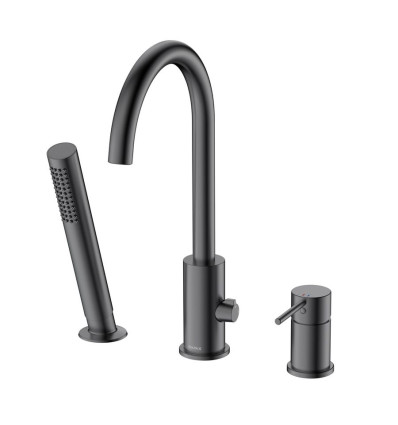 Bateria wannowa 3-otworowa gun metal ltimate Avapax (ABUL231421)