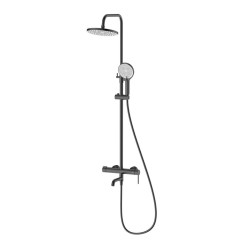 Deszczownica z baterią prysznicowo wannową trzyfunkcyjną gun metal Ultimate Avapax (ADUL6314H1)