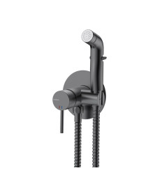Bateria bidetowa podtynkowa z wężem i słuchawką typu bidetka gun metal Ultimate Avapax (ABUL4114B1)