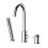 Bateria wannowa 3-otworowa chrom Aurevo Avapax (ABAU231121)