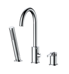 Bateria wannowa 3-otworowa chrom Aurevo Avapax (ABAU231121)