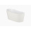 Round wanna Stonex® 1500x700 wolnostojąca z syfonem, kolor beżowy zewnątrz / biały wewnątrz MAUI Roca (A2484990B0)