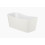 Square wanna Stonex® 1550x700 wolnostojąca z syfonem, kolor beżowy zewnątrz / biały wewnątrz MAUI Roca (A2485020B0)