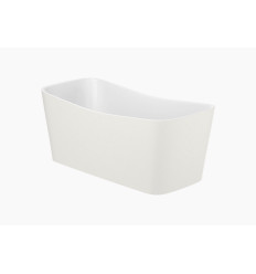 Square wanna Stonex® 1550x700 wolnostojąca z syfonem, kolor beżowy zewnątrz / biały wewnątrz MAUI Roca (A2485020B0)