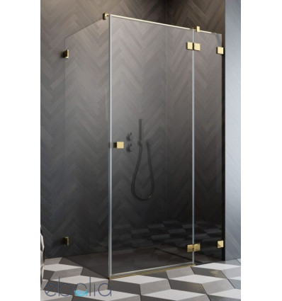Kabina prysznicowa 80x70 Essenza Pro 8 Gold KDJ Radaway (10480512-01-01R + 10520245-09-01R + 10540070-01-01)