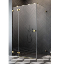 Kabina prysznicowa 80x70 Essenza Pro 8 Gold KDJ Radaway (10480512-01-01L + 10520245-09-01L + 10540070-01-01)