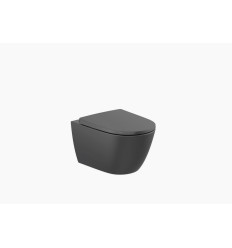 ONA Miska WC podwieszana Rimless 53 cm CZARNY MAT ONA BLACK Roca (A346687080)