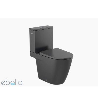 ONA Miska WC do kompaktu Rimless 67,5 cm STANDARD, o/podwójny, CZARNY MAT ONA BLACK Roca (A342687080)