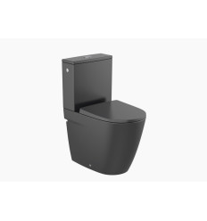 ONA Miska WC do kompaktu Rimless 60 cm przyścienna BTW, o/podwójny, CZARNY MAT ONA BLACK Roca (A342688080)