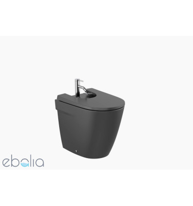 ONA Bidet stojący 53 cm przyścienny CZARNY MAT ONA BLACK Roca (A357687080)