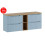 Zestaw meblowy 140cm z blatem Nova Denim Comad (SET-NOD B OAK 140CM S)