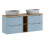 Zestaw meblowy 140cm z blatem i umywalką nablatową Anna Nova Denim Comad (SET-NOD B OAK 140CM S UN ANNA)