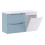 Zestaw meblowy 100cm z blatem i szafką z koszem na pranie Nova Denim Comad (SET-NOD B WHITE 100CM S LB)