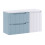 Zestaw meblowy 100cm z blatem i szafką z koszem na pranie Nova Denim Comad (SET-NOD B WHITE 100CM S LB)