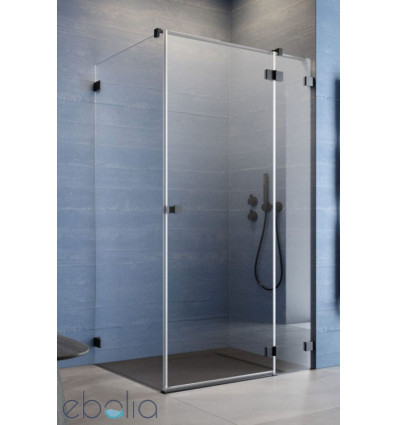 Kabina prysznicowa 80x70 Essenza Pro 8 Black KDJ Radaway (10480512-01-01R + 10520245-54-01R + 10540070-01-01)